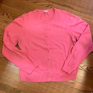 Lilly Pulitzer pink cardigan